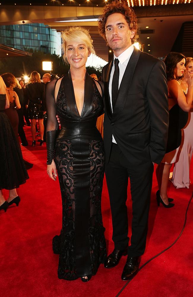 Logies 2014. Asher Keddie and Vincent Fantauzzo. Picture: Julie Kiriacoudis