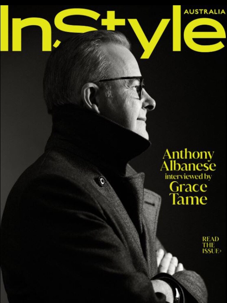 Anthony Albanese appeared on the cover of InStyle.