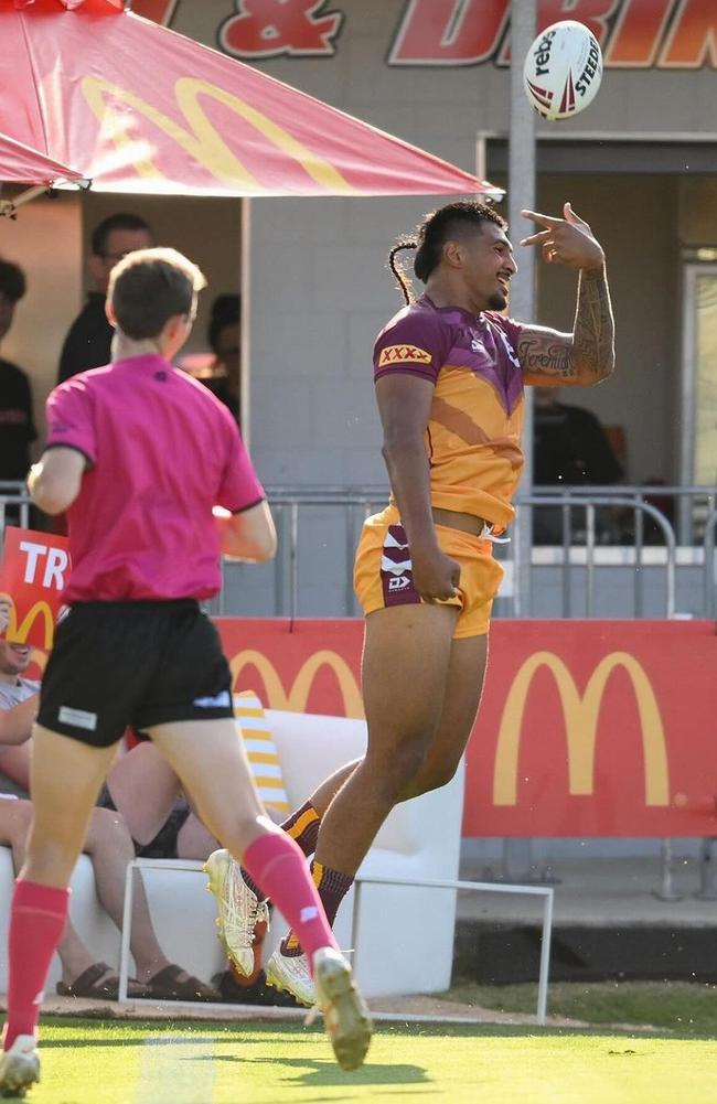 Jeremiah Matautia playing for Queensland Country in the 2024 XXXX City v Country match. Picture: Instagram @_jeremiahmats