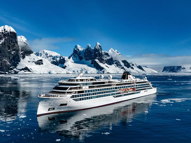 Viking Octantis in Antarctica. T+L Viking Cruises