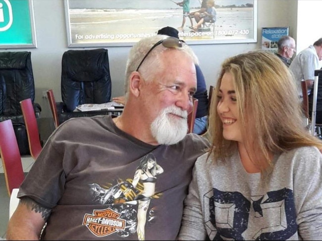 Hannah Atherton, 19, was the pillion passenger on her 60-year-old father Alan Atherton’s Harley Davidson as part of a birthday ride when tragedy struck about 10.25am on Monday April 18 on the Bruce Highway at Koumala. Picture: Facebook