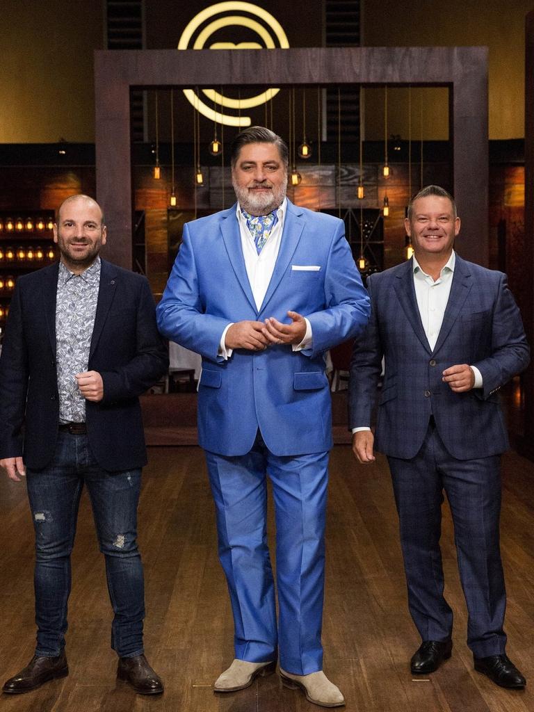 George Calombaris, Matt Preston and Gary Mehigan. Picture: Channel 10.