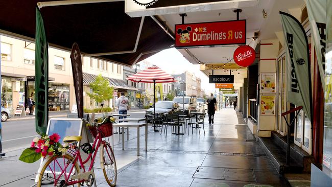 Coronavirus-enforced business closures have crippled trade on popular streets such as Rundle Street. Picture: Tricia Watkinson