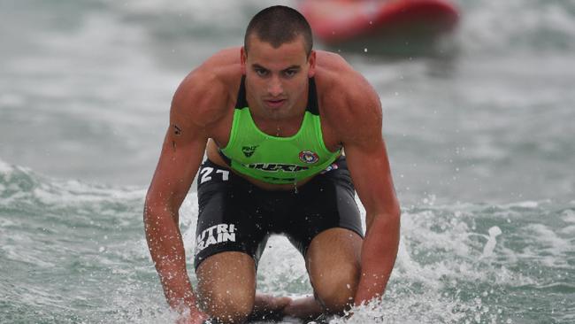 Charlie Brooks during his first professional ironman race. Pic: HarvPix