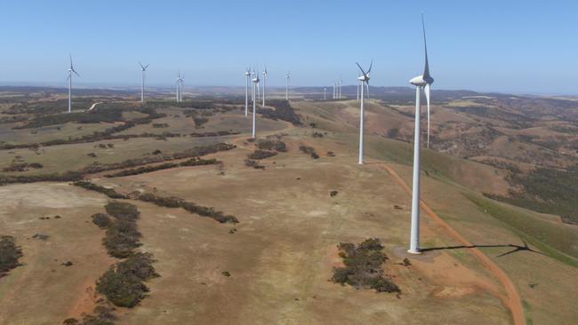 South Australia’s Mount Millar wind farm, about 100 km southwest of Whyalla.