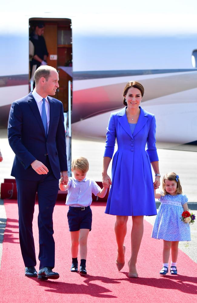 The reason Prince George is rarely seen in trousers is because it’s a silent British class marker, according to an etiquette expert. Picture: Getty