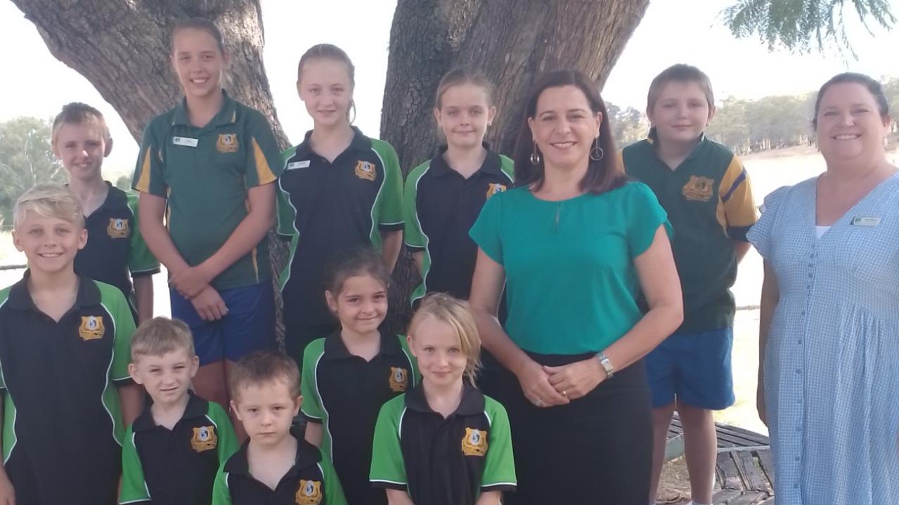 Member for Nanango Deb Frecklington came to talk to Cloyna students about the three levels of government.