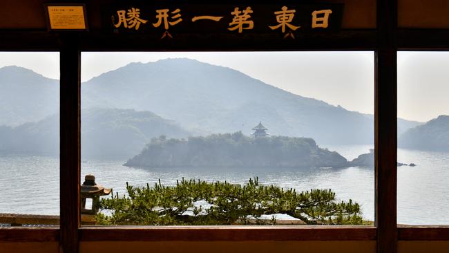 The famous view from a temple in Tomonoura. Picture: Thibault Garner/Ponant