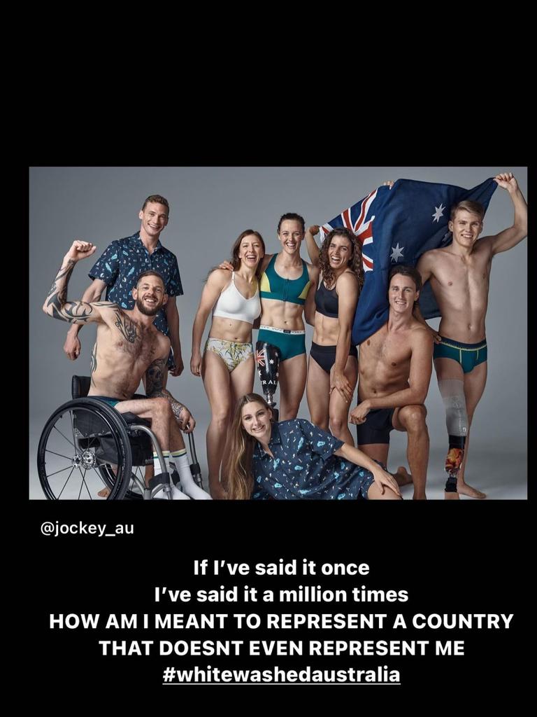 Cambage took issue with the athletes selected to represent Australia in promotional shoots.