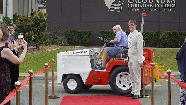 Liam at the Caloundra Christian College formal 2024