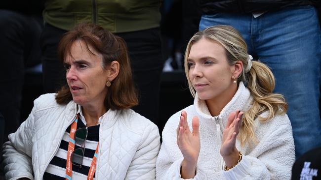 Katie Boulter watches on from the stands. Picture: Clive Mason/Getty Images