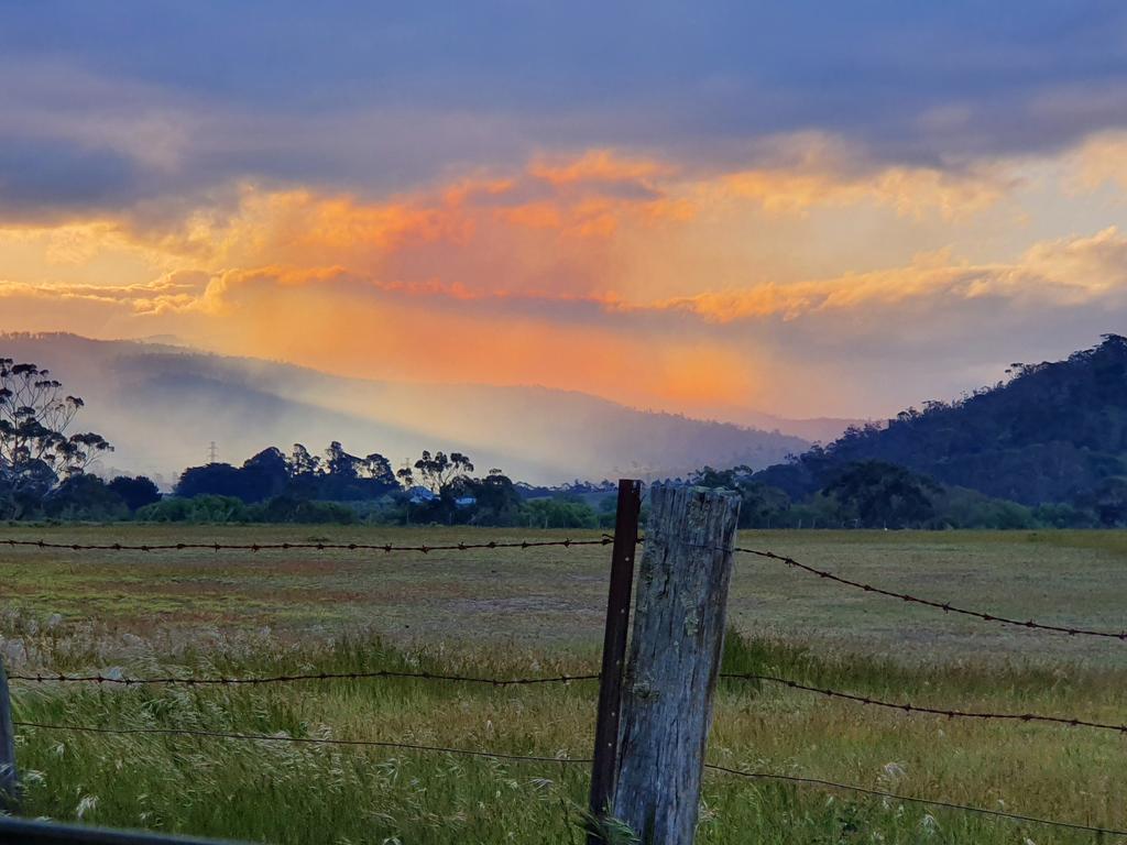 Elderslie fire taken near Broadmarsh. Picture: JASE EVANS