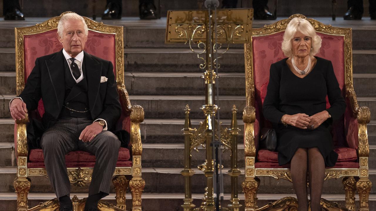 King Charles III and Camilla, Queen Consort are in the market for some new thrones. Picture: Dan Kitwood/Getty Images.