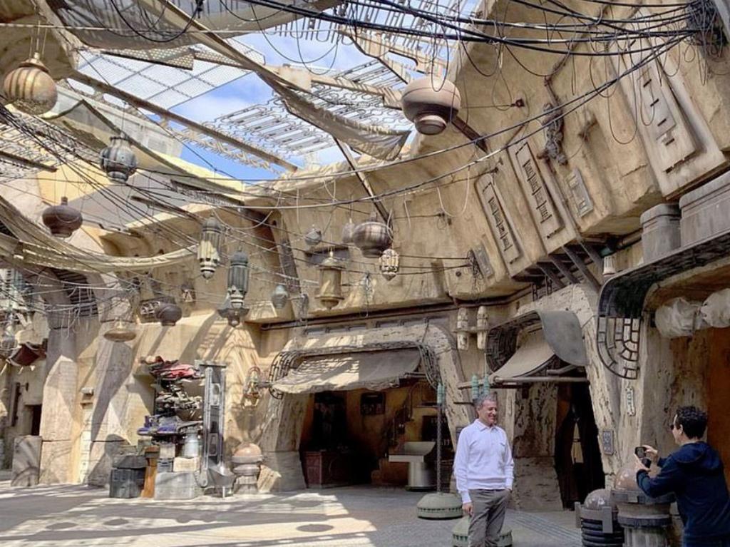 Disney president Robert Iger has a look around the new attraction. Picture: Instagram