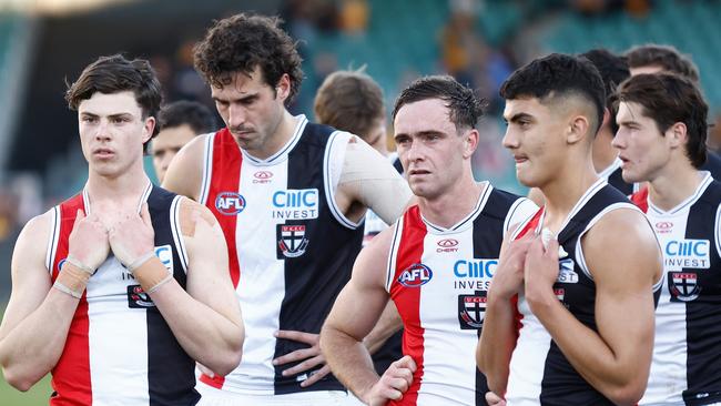 The Saints’ pre-season has been far from ideal. Picture: Michael Willson/AFL Photos via Getty Images