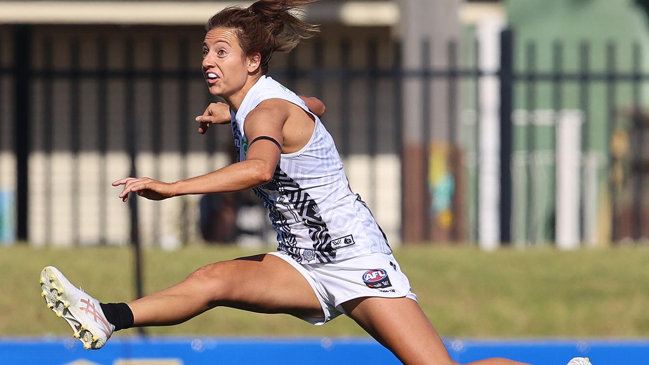 Steph Chiocci during AFLW season seven. Picture: Michael Klein