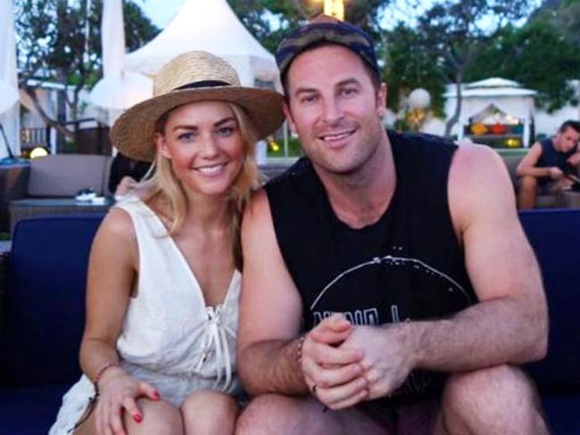 Frost and Mielczarek, pictured on holiday in Bali, blamed distance for the end of their affair. Picture: Instagram.