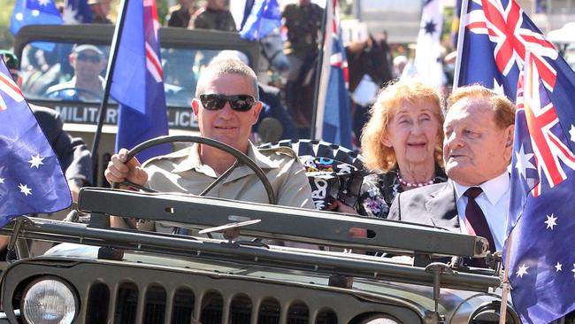 ANZAC Day. Photo of the march to Currumbin RSL Club. Photo by Richard Gosling