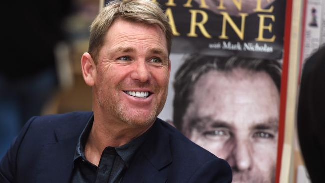 Shane Warne’s No Spin book was released more than a decade after his international career ended Picture: AFP