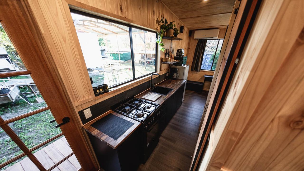 The inside of one of Stay Tiny Co’s small homes.