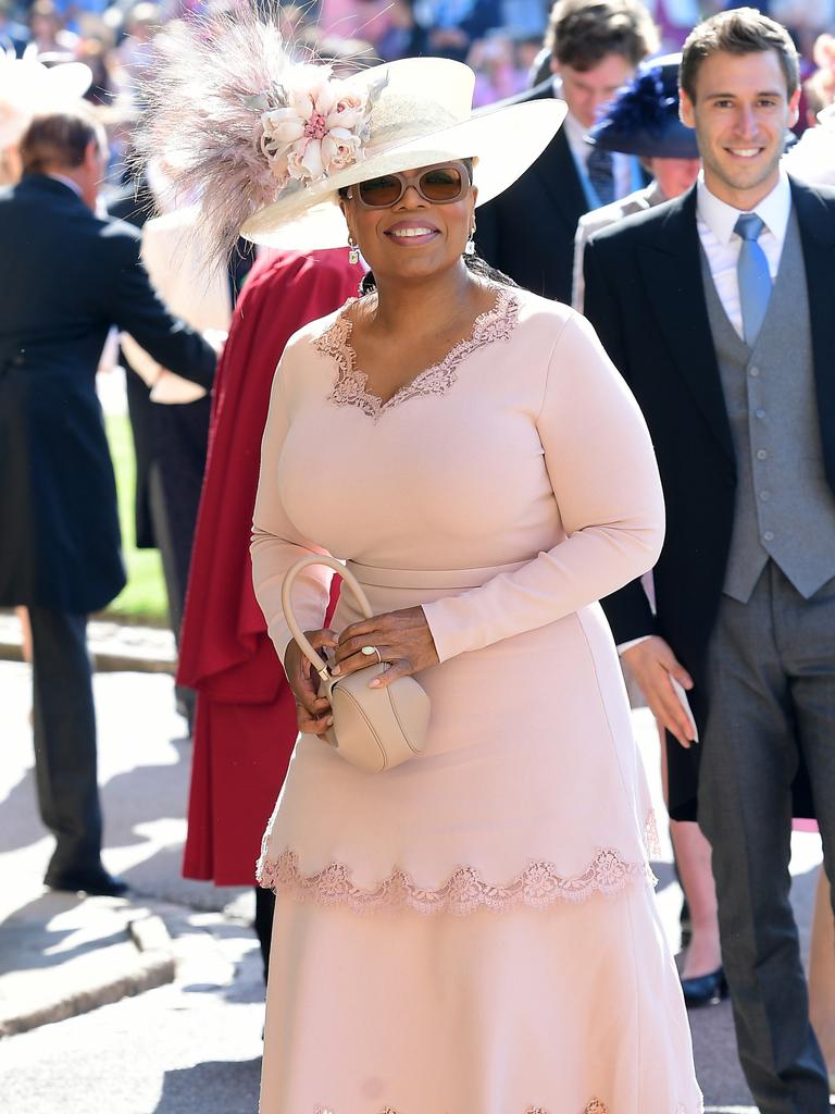 Oprah Winfrey was a guest at Harry and Meghan’s 2018 royal wedding. Picture: Ian West/PA Wire