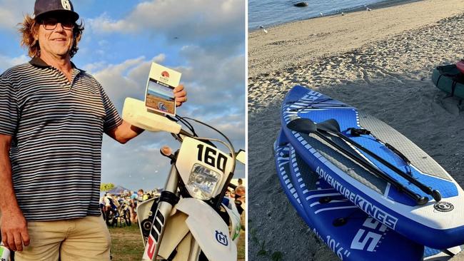 Paddleboard business on market after bone-breaking bike crash