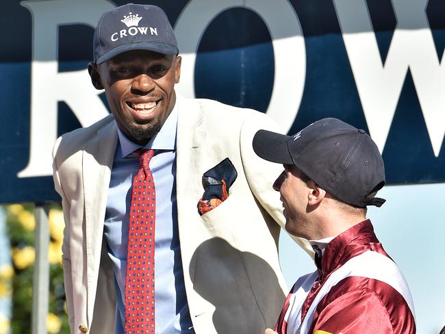 Usain Bolt was in Melbourne for last year’s Spring Racing Carnival. Picture: Jason Edwards