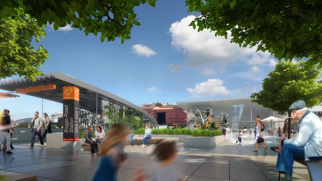 Artist impressions of the Cross River Rail