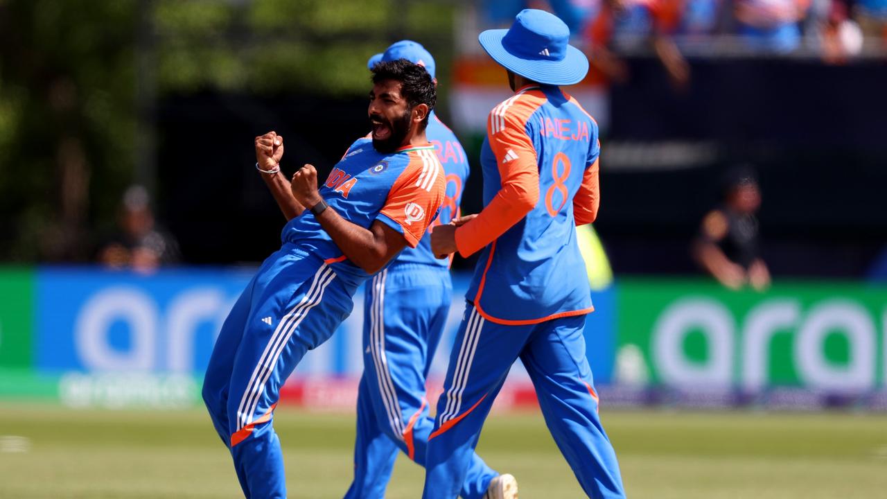 Bumrah took three wickets and conceded just 14 runs from his four overs. (Photo by Robert Cianflone/Getty Images)