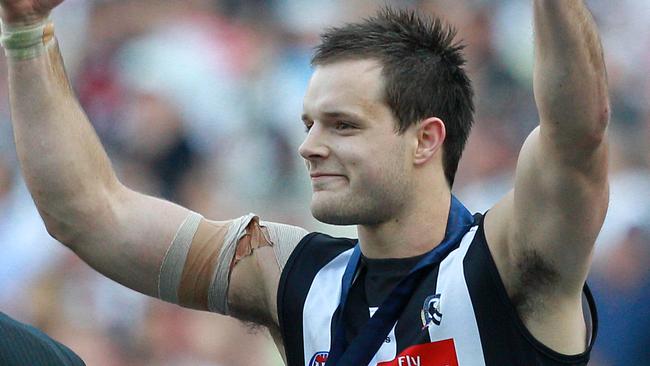 Nathan Brown featured in Collingwood’s 2010 premiership side. Picture: Chris Scott