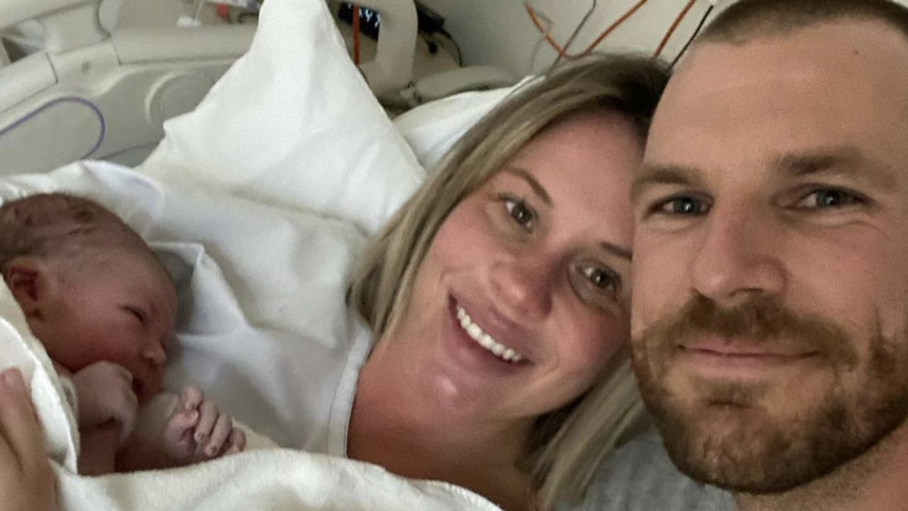 Aaron and Amy Finch welcomed daughter Esther Kate Finch. Picture: Instagram