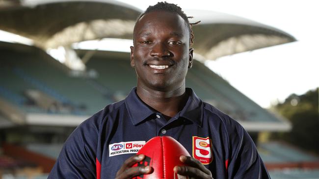Emmanuel Irra came to Australia as a refugee. Now he’s on Port Adelaide’s list.
