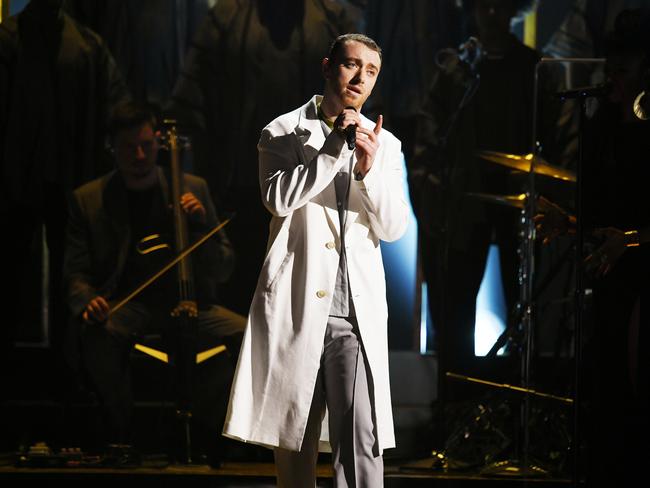 Sam Smith performs onstage during the 60th Annual GRAMMY Awards at Madison Square Garden on January 28, 2018 in New York City. Picture: Getty