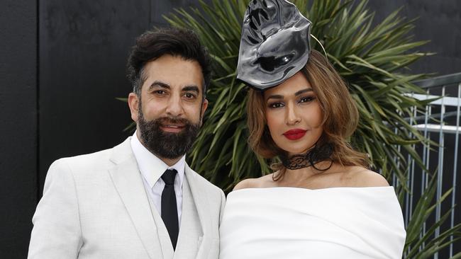 Ankur Dogra and Sharon Johal were also at Derby Day. Picture: Getty