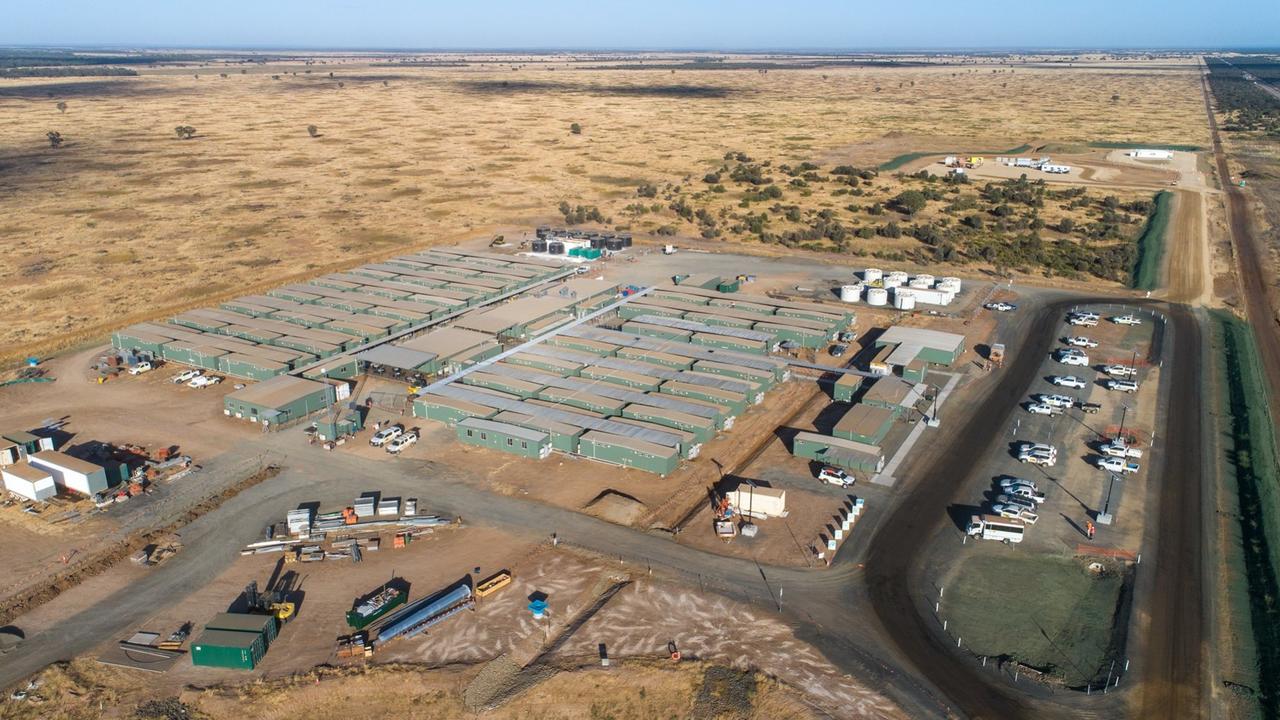 ADANI GROWS: This drone shot captures the scope of Adani Australia's workers accommodation camp.