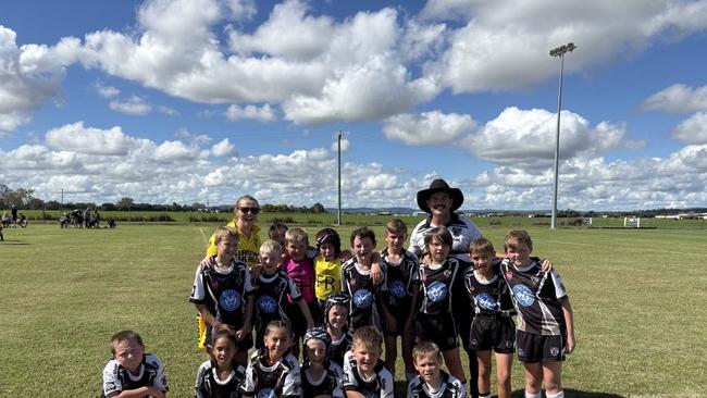 Oakey Bears juniors prepare for Toowoomba Junior Rugby League match.