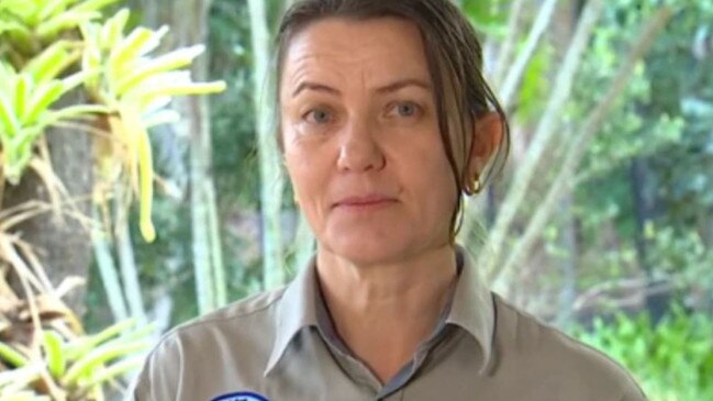 Dr Linda Behrendorff said the nine-year-old girl was in the water at the Yidney beachfront with her parents close by about 4.30pm when the animal, which in the vicinity, bit her on the leg. Picture: Sky News