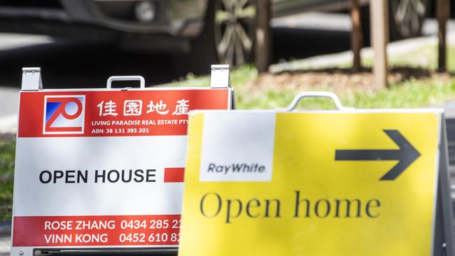 For sale signs in Sydney. Picture: Jenny Evans