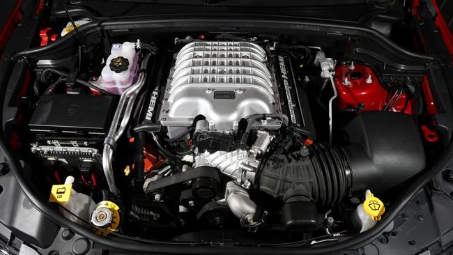 Supercharged versions of the Hemi make outrageous power.