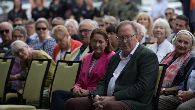 Labor member for Gilmore Fiona Phillips, left, with Bega MP Michael Holland. Picture: Nathan Schmidt