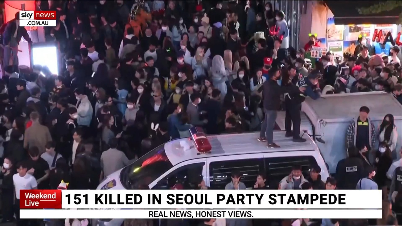 Halloween stampede kills 151 people in South Korea