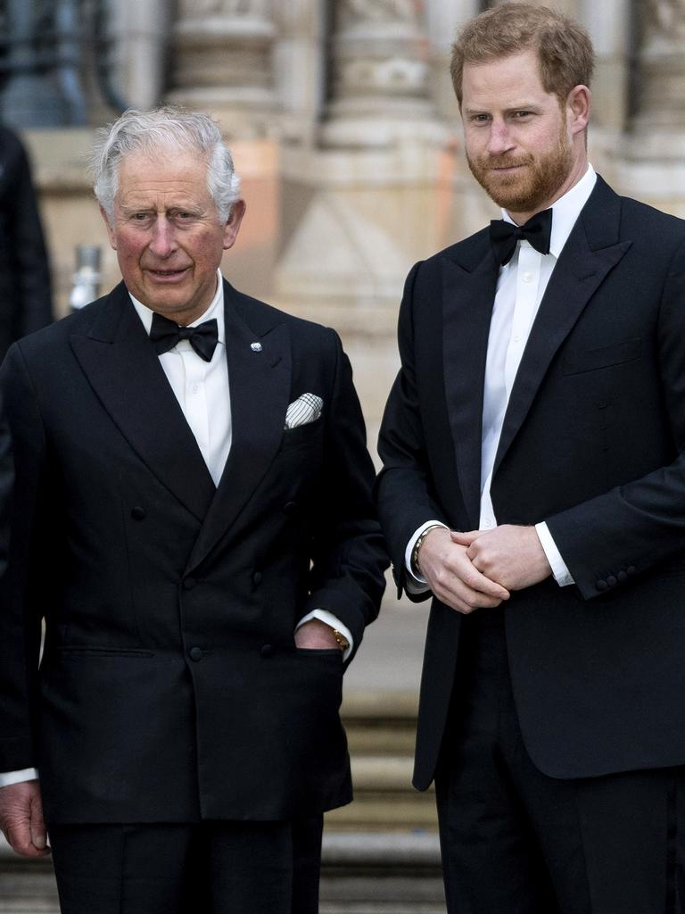 Prince Charles and Prince Harry in 2019. Picture: Niklas HALLE'N / AFP.