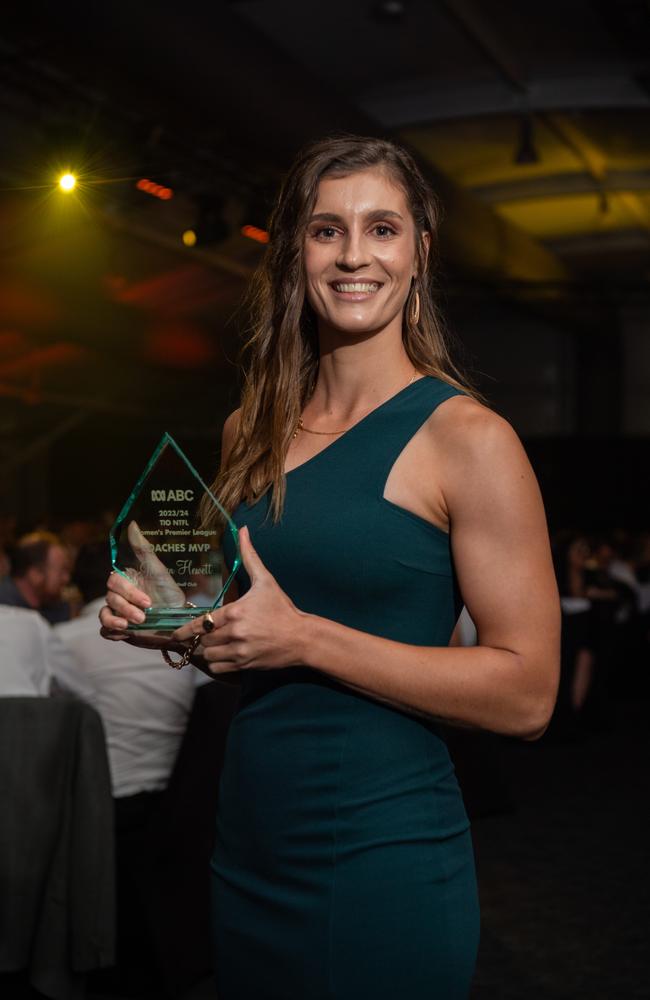 Jasmyn Hewett at the 2023-24 NTFL Nichols awards night. Picture: Pema Tamang Pakhrin