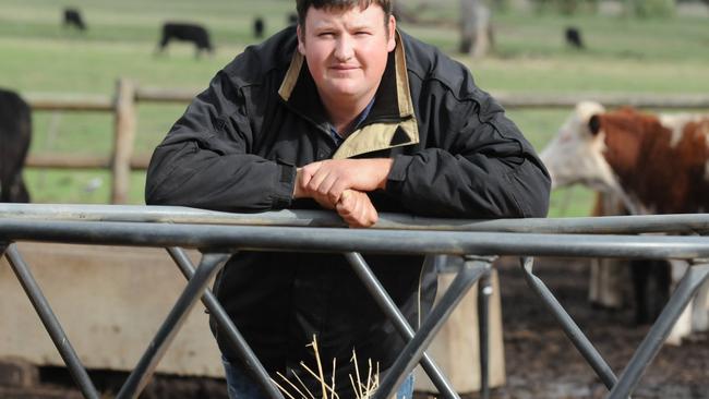 Tim Baulch, Baulch's feedlot, Coleraine. The family has an Angus cow and calf breeding enterprise which helps supply the feedlot.