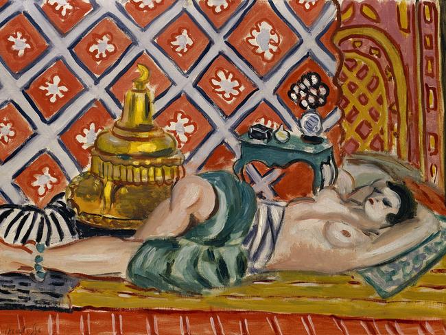 Henri Matisse Reclining odalisque [Odalisque couchée] 1926, oil on canvas, 38.4 x 54.9 cm, Bequest of Miss Adelaide Milton de Groot (1876-1967), 1967, The Metropolitan Museum of Art, New York, © Succession H Matisse / Copyright Agency