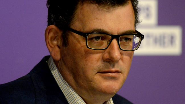 Victorian Premier Daniel Andrews in Melbourne on Tuesday. Picture: Andrew Henshaw