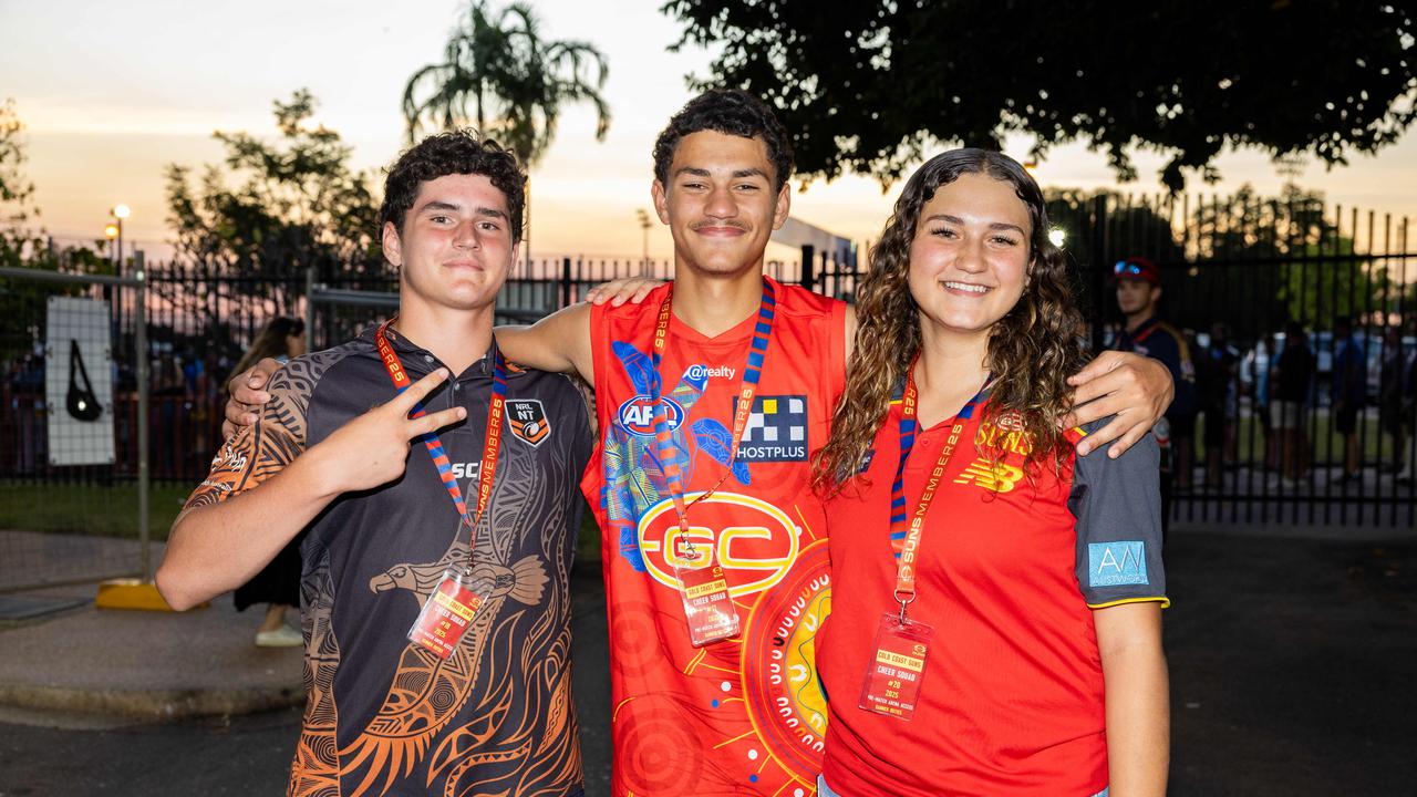 Fans at the Gold Coast Suns v Western Bulldogs 2025 AFL match at TIO Stadium. Picture: Pema Tamang Pakhrin