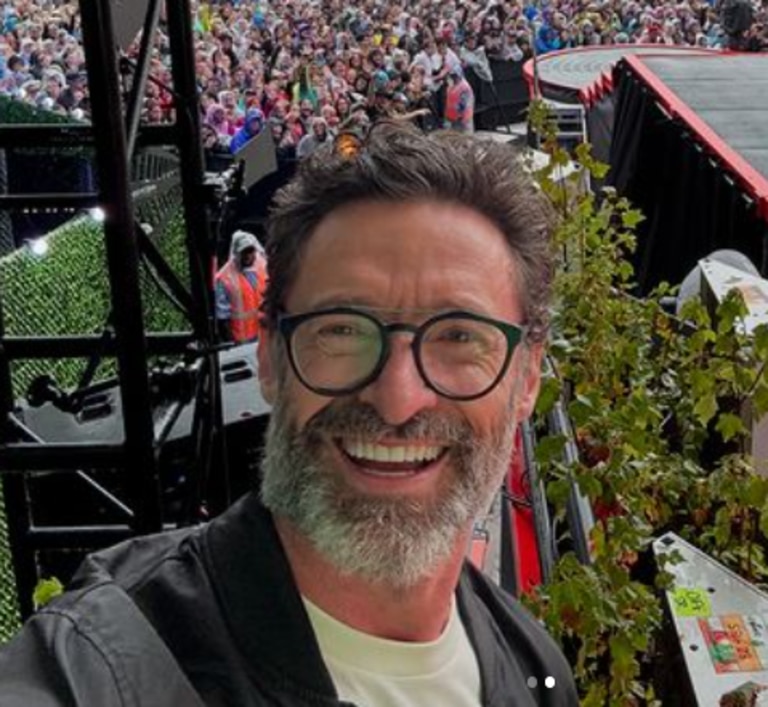 Hugh Jackman pictured on the Great Lawn. Picture: Instagram/HughJackman