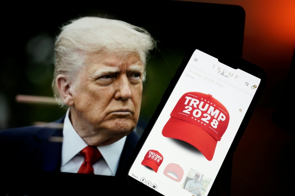 US President Donald Trump has amassed an impressive range of branded products to promote his political career