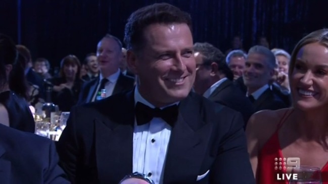 Tom Gleeson opens the Logies with Karl Stefanovic joke (Nine Network)